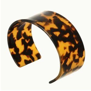 NEW Brown and Black Tortoise French Acetate Cuff Bracelet